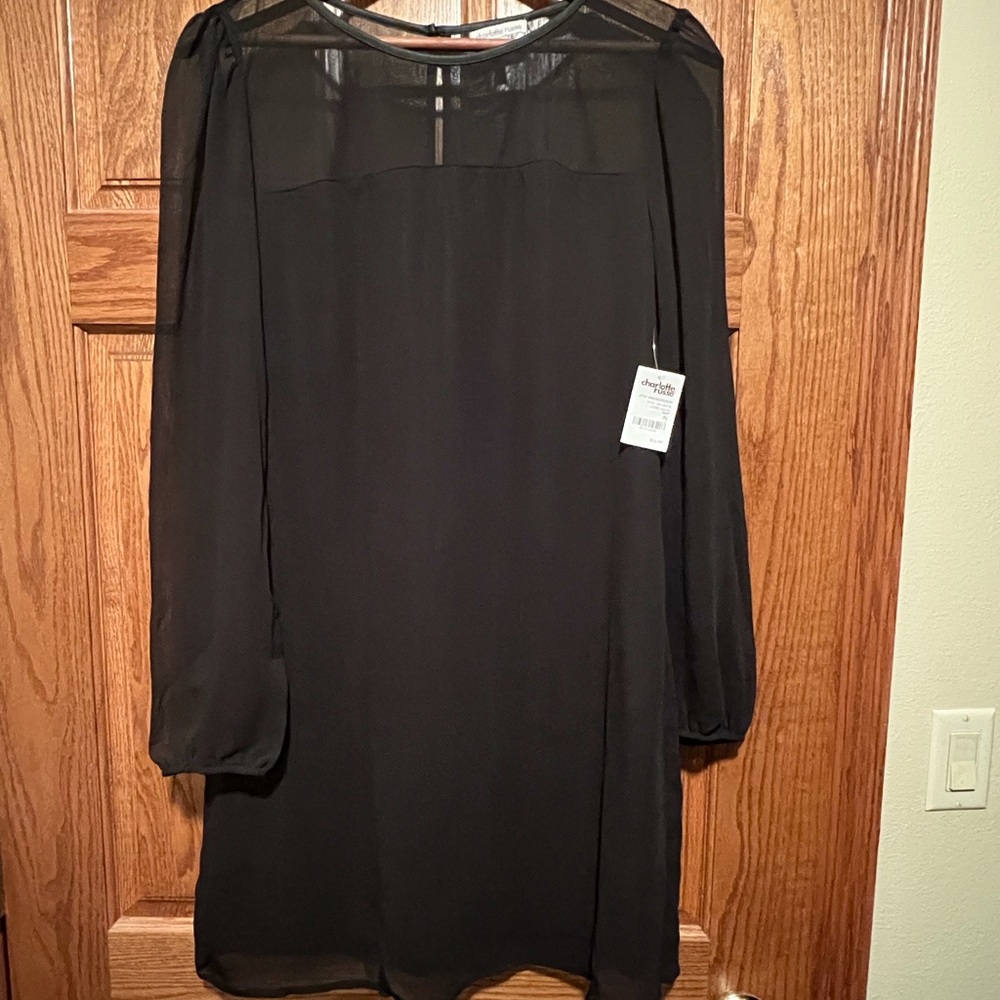 Charlotte Russe Sheer Black Dress - Size XL